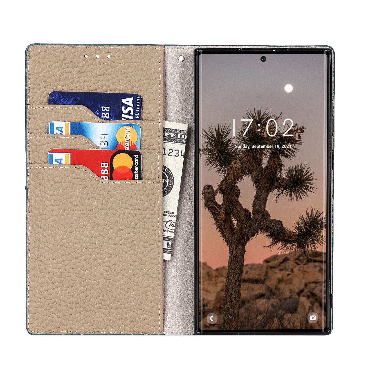 Samsung Genuine Leather Phone Case – Premium Shockproof Back Cover for Galaxy S25/S24/S23/S22/S21/S20 Series & A Series (Multiple Colors)