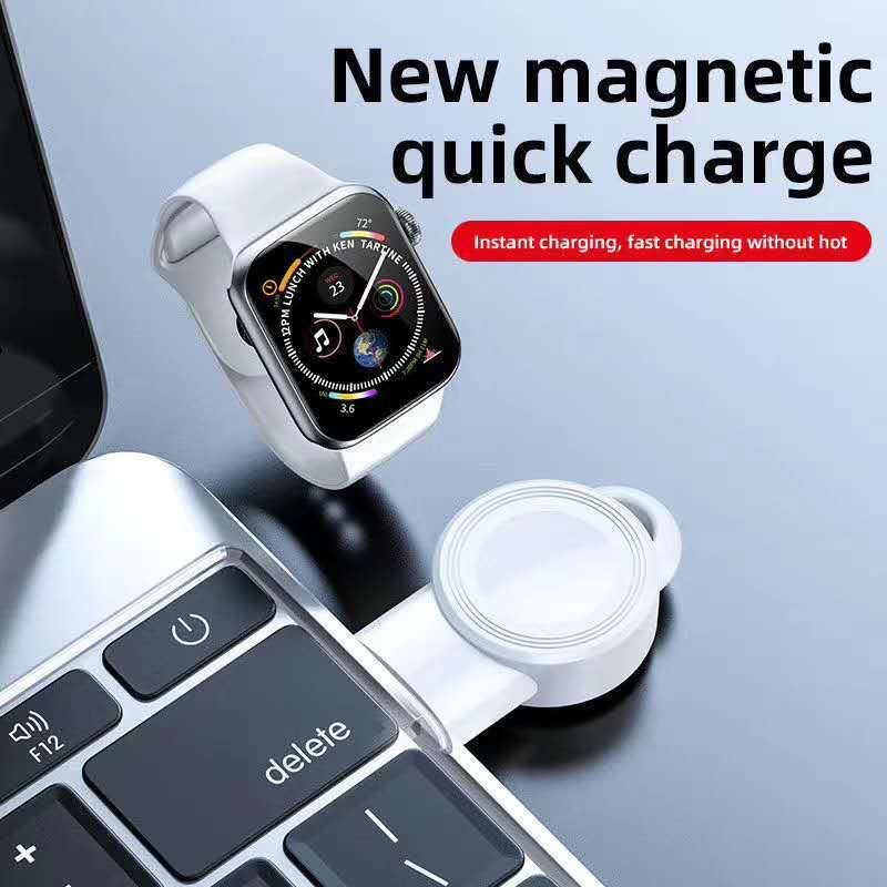 W700 Wireless Charger Pad – 5V Fast Charging Dock with USB Interface (Black/White)