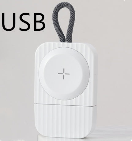 W700 Wireless Charger Pad – 5V Fast Charging Dock with USB Interface (Black/White)