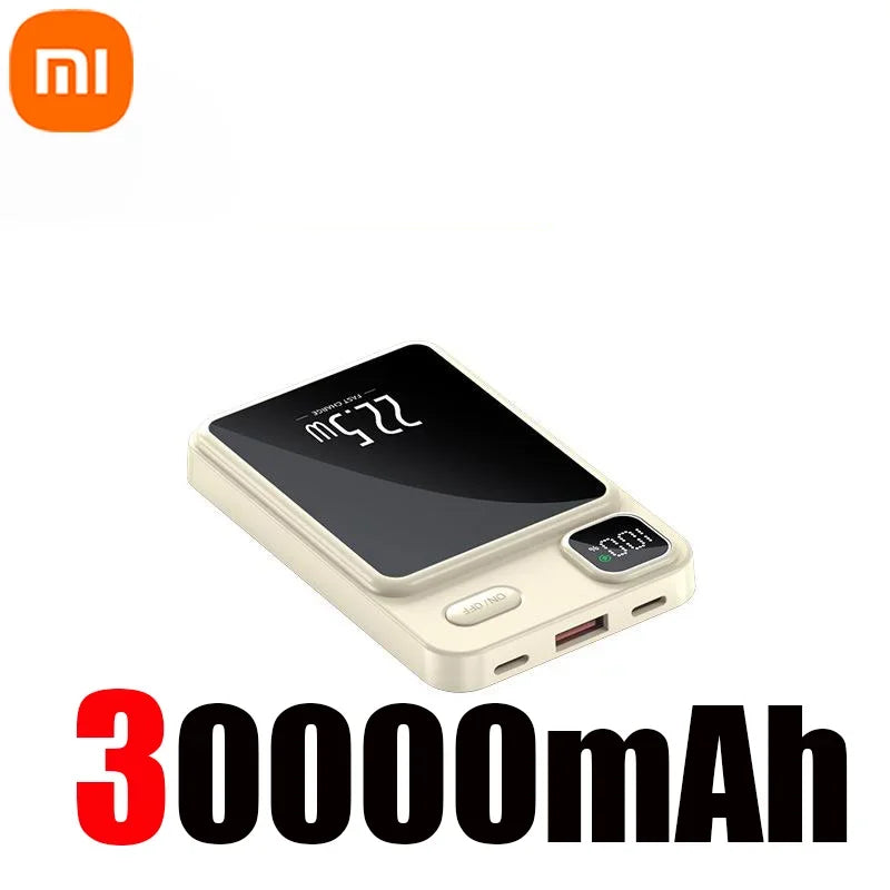 Xiaomi 50000Mah Magnetic Wireless Charger Power Bank for Magsafe External Battery Fast Charging Powerbank for Android Iphone 14