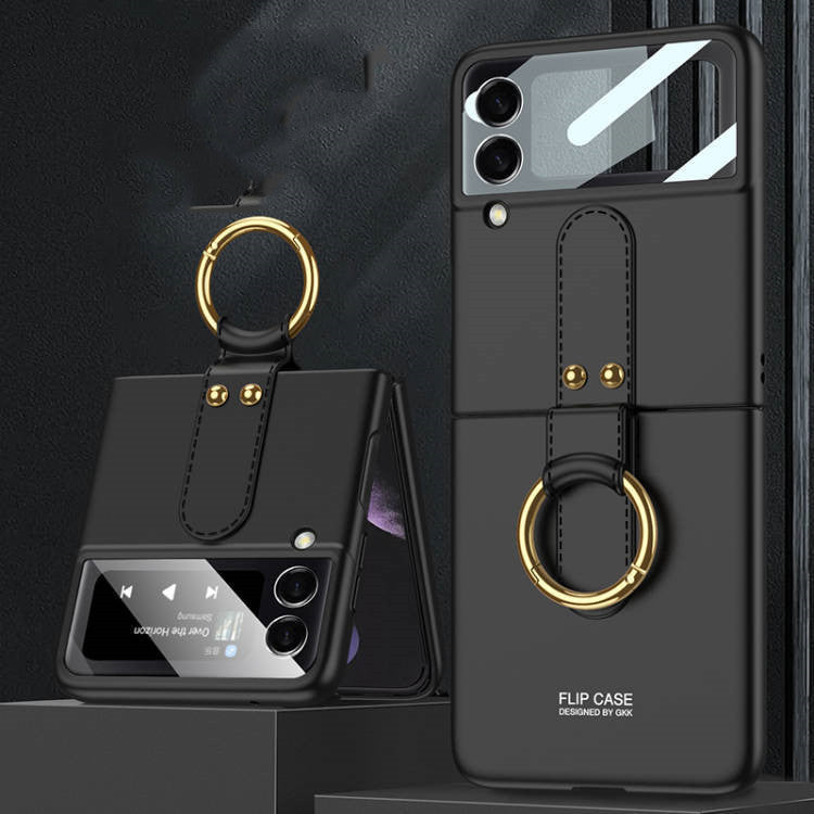 Samsung Galaxy Z Flip3 Case Ultra-Thin PC Ring Cover