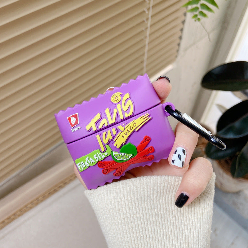 Cartoon Silicone AirPods Case Embossed Hard Protective