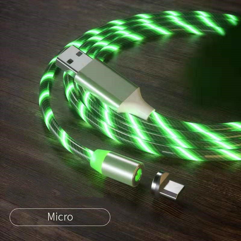 Magnetic 3-in-1 Charging Cable Nylon Braided Fast