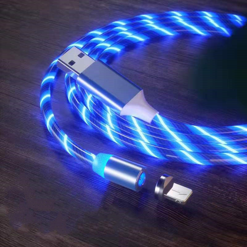 Magnetic 3-in-1 Charging Cable Nylon Braided Fast