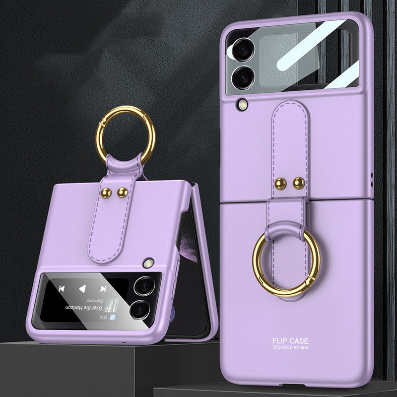 Samsung Galaxy Z Flip3 Case Ultra-Thin PC Ring Cover
