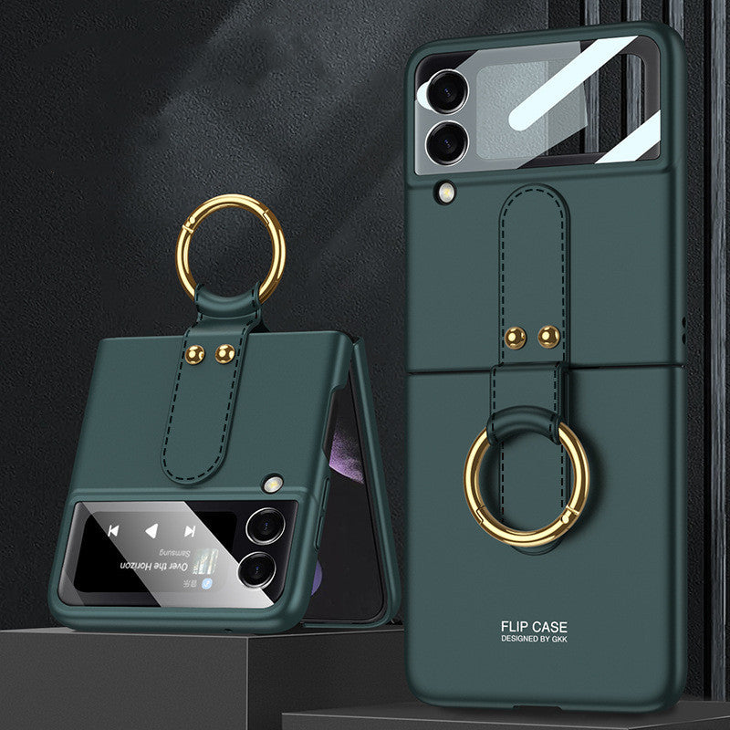 Samsung Galaxy Z Flip3 Case Ultra-Thin PC Ring Cover
