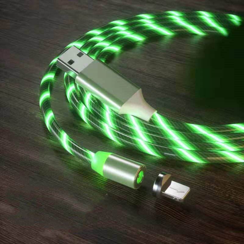Magnetic 3-in-1 Charging Cable Nylon Braided Fast