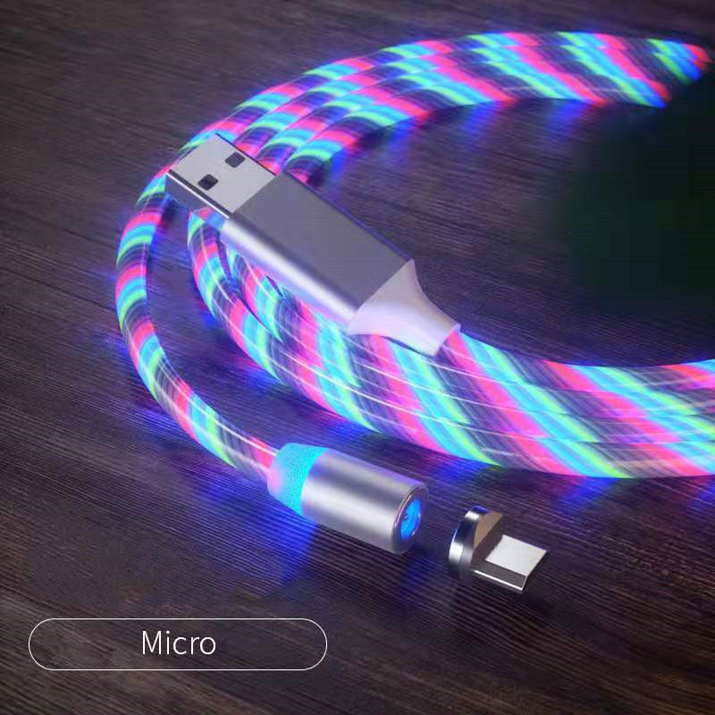 Magnetic 3-in-1 Charging Cable Nylon Braided Fast