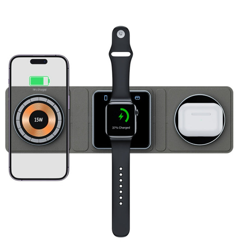 Type-C Wireless Magsafe Charger Fast Charging Pad Black
