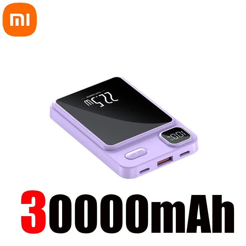 Xiaomi 50000Mah Magnetic Wireless Charger Power Bank for Magsafe External Battery Fast Charging Powerbank for Android Iphone 14