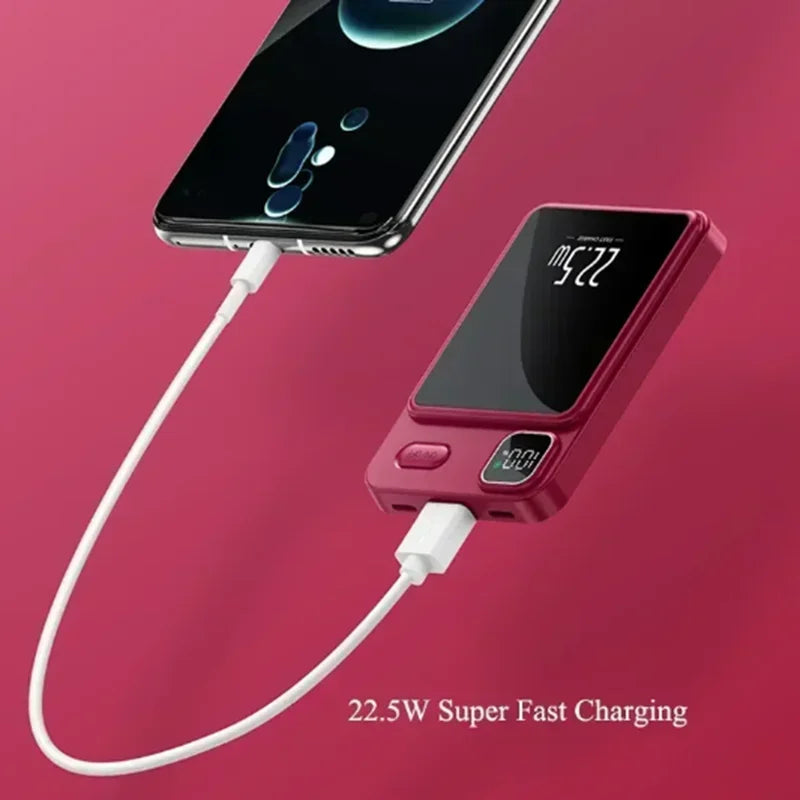 Xiaomi 50000Mah Magnetic Wireless Charger Power Bank for Magsafe External Battery Fast Charging Powerbank for Android Iphone 14