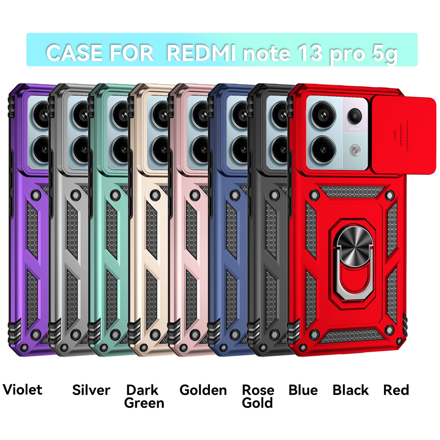 Xiaomi Redmi Phone Case Magnetic Ring Holder Shockproof