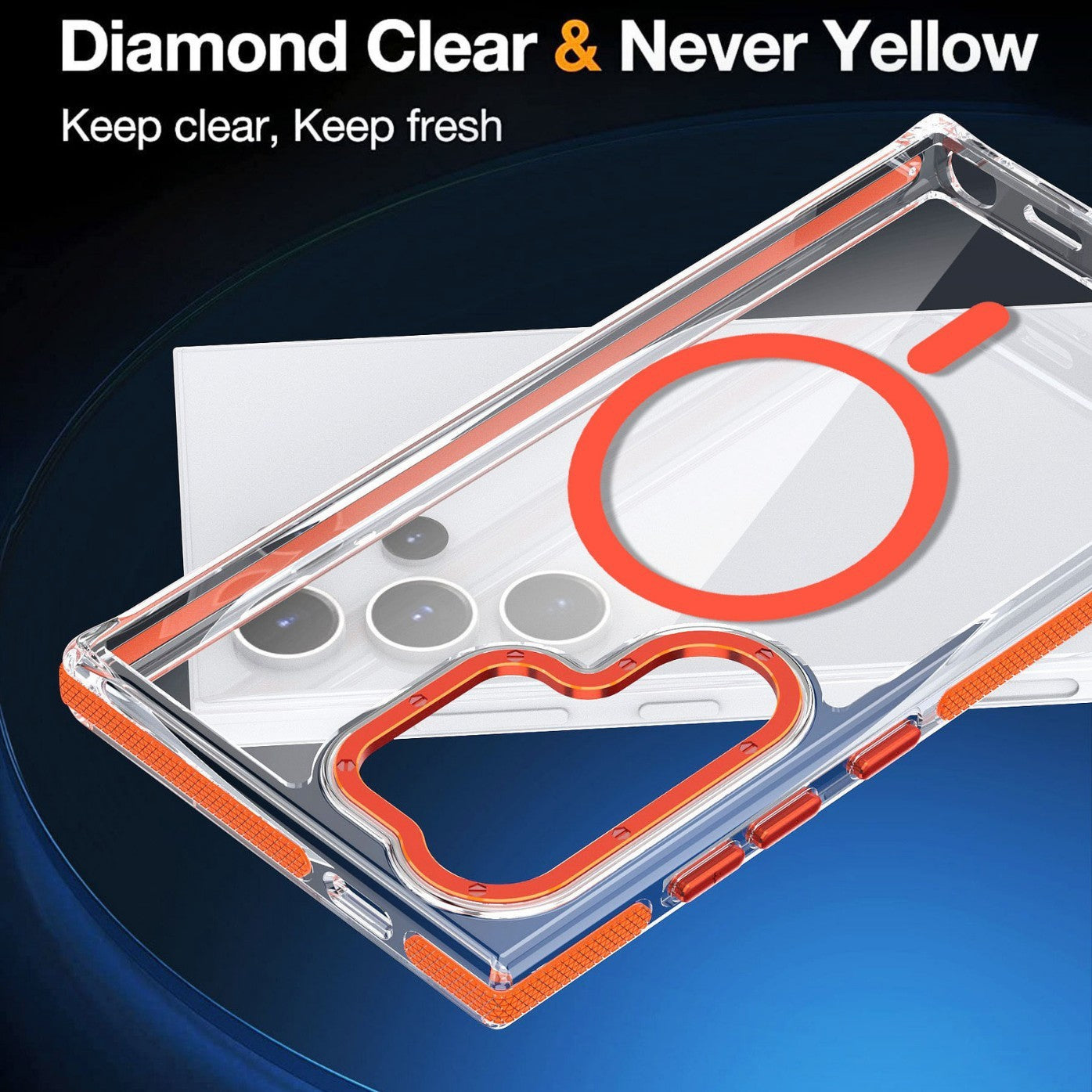 Samsung Phone Case Magnetic TPU Transparent Protective