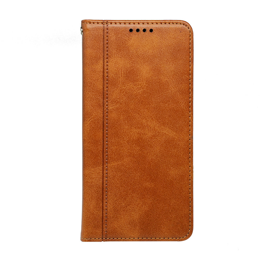 Google Phone Case – Shockproof Imitation Leather Cover with Magnetic Suction, Invisible Bracket & Chain Design (Multiple Colors)
