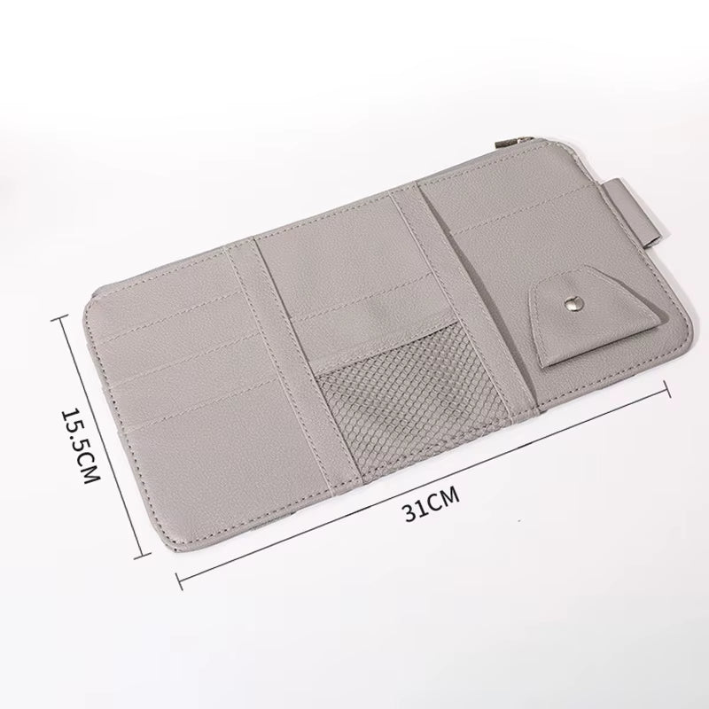 Car Sun Visor Organizer Car Visor Sunglasses Holder for Trucks Interior Car Accessories Visor Organizer for Interior Accessories
