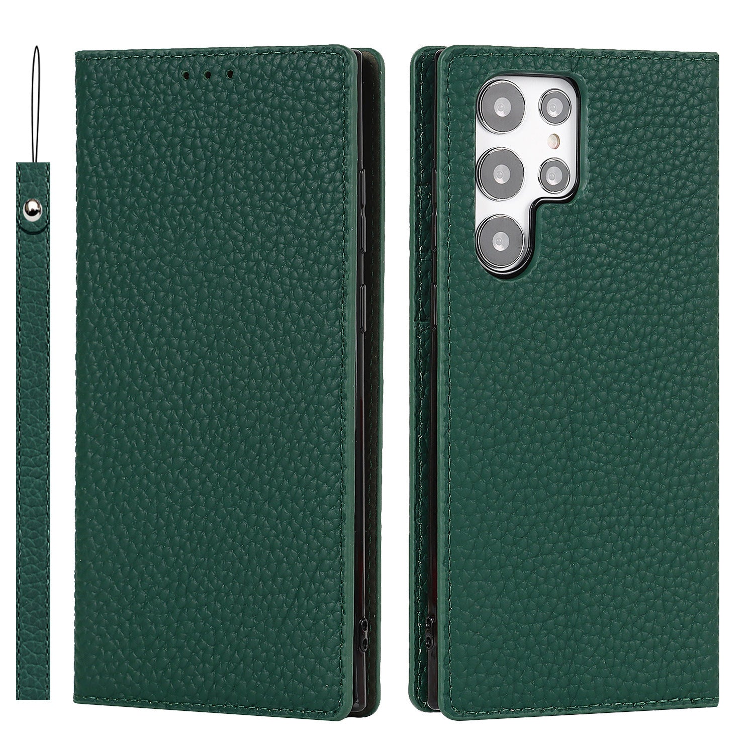 Samsung Genuine Leather Phone Case – Premium Shockproof Back Cover for Galaxy S25/S24/S23/S22/S21/S20 Series & A Series (Multiple Colors)