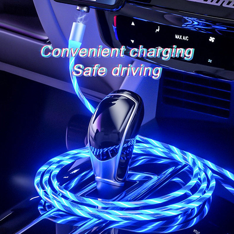 Magnetic 3-in-1 Charging Cable Nylon Braided Fast