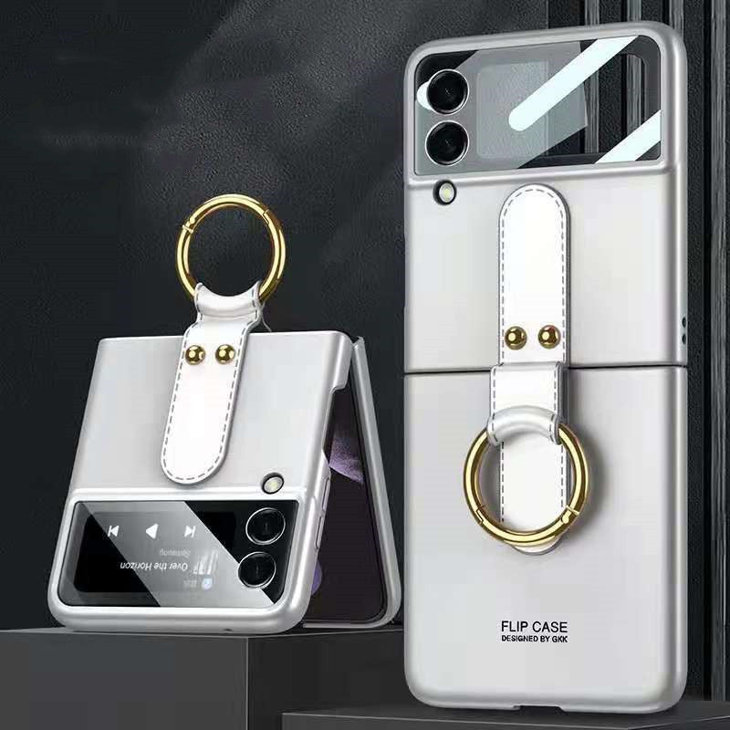 Samsung Galaxy Z Flip3 Case Ultra-Thin PC Ring Cover