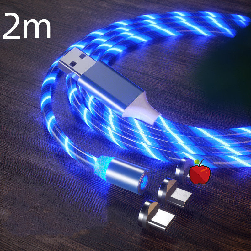 Magnetic 3-in-1 Charging Cable Nylon Braided Fast