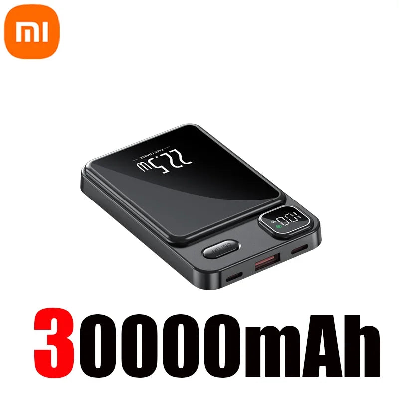 Xiaomi 50000Mah Magnetic Wireless Charger Power Bank for Magsafe External Battery Fast Charging Powerbank for Android Iphone 14