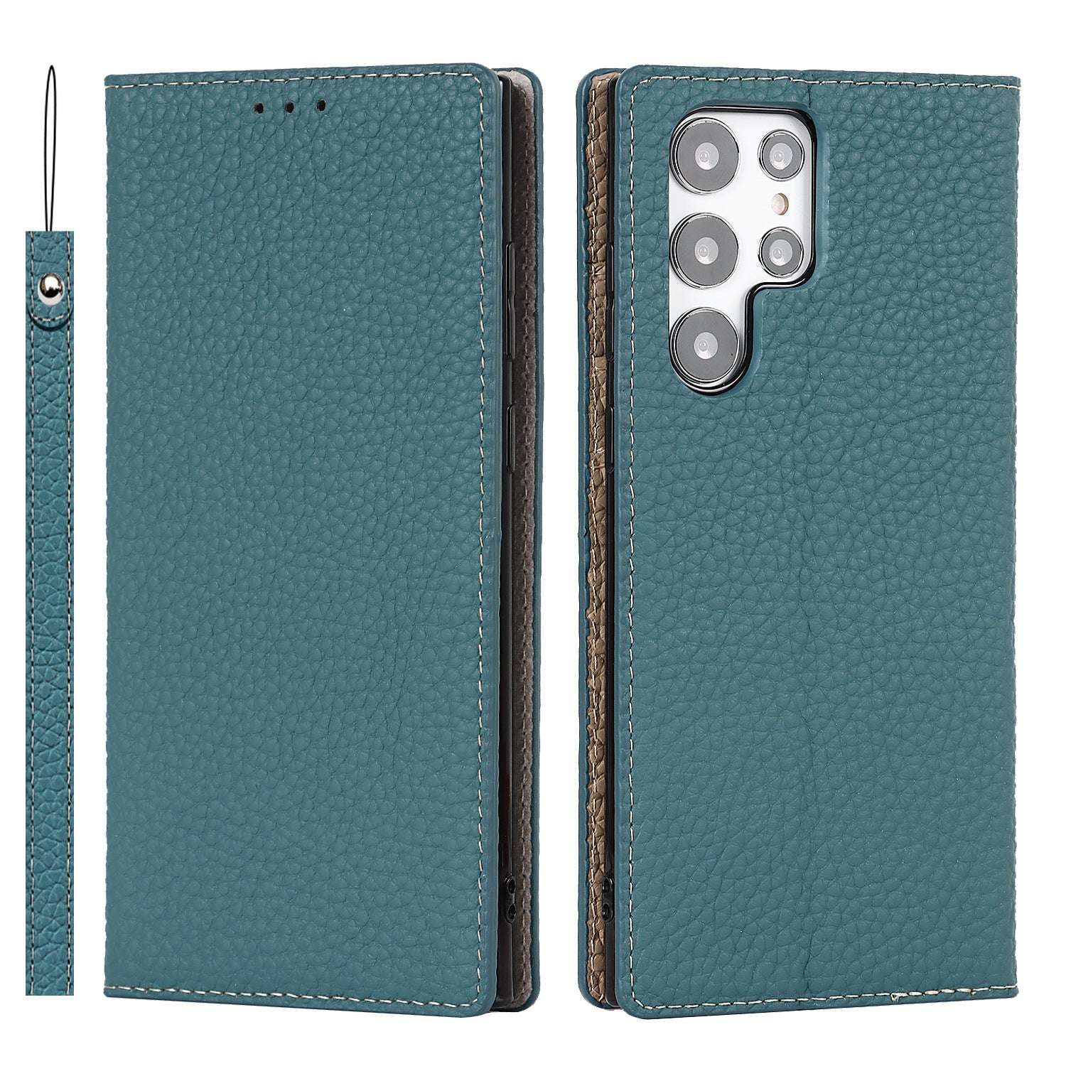 Samsung Genuine Leather Phone Case – Premium Shockproof Back Cover for Galaxy S25/S24/S23/S22/S21/S20 Series & A Series (Multiple Colors)