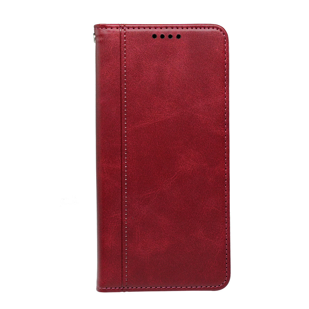 Google Phone Case – Shockproof Imitation Leather Cover with Magnetic Suction, Invisible Bracket & Chain Design (Multiple Colors)