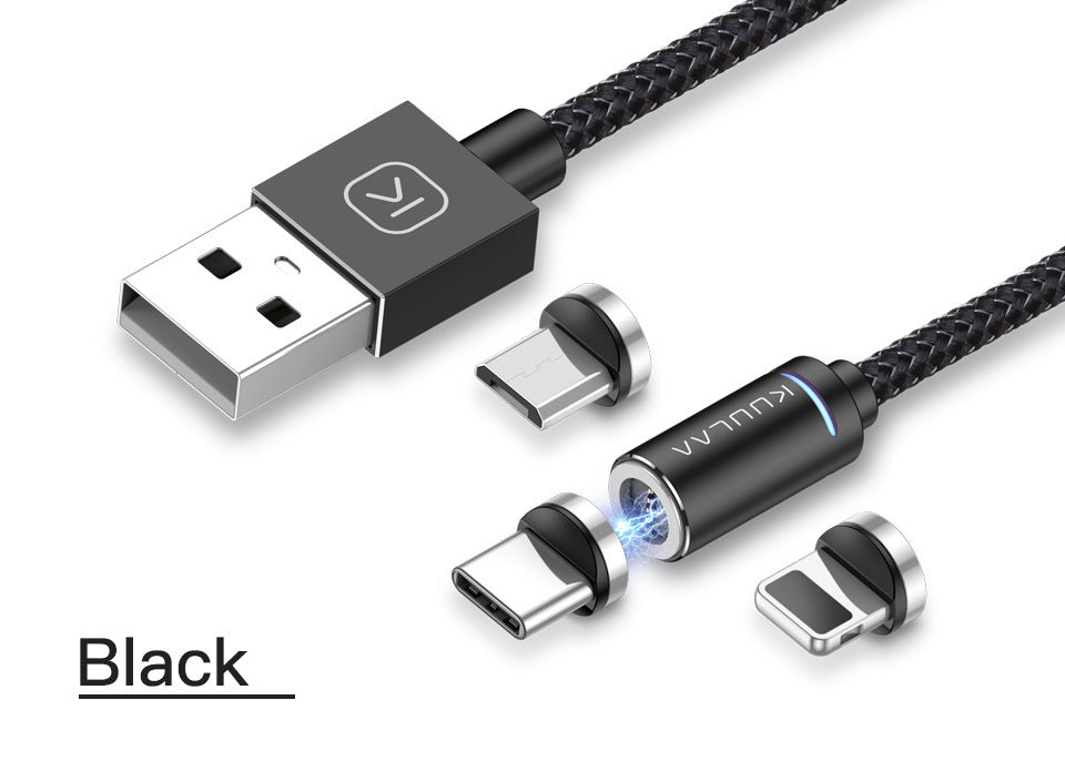 5-Pin Magnetic Charging Cable 3A Fast Charger Nylon