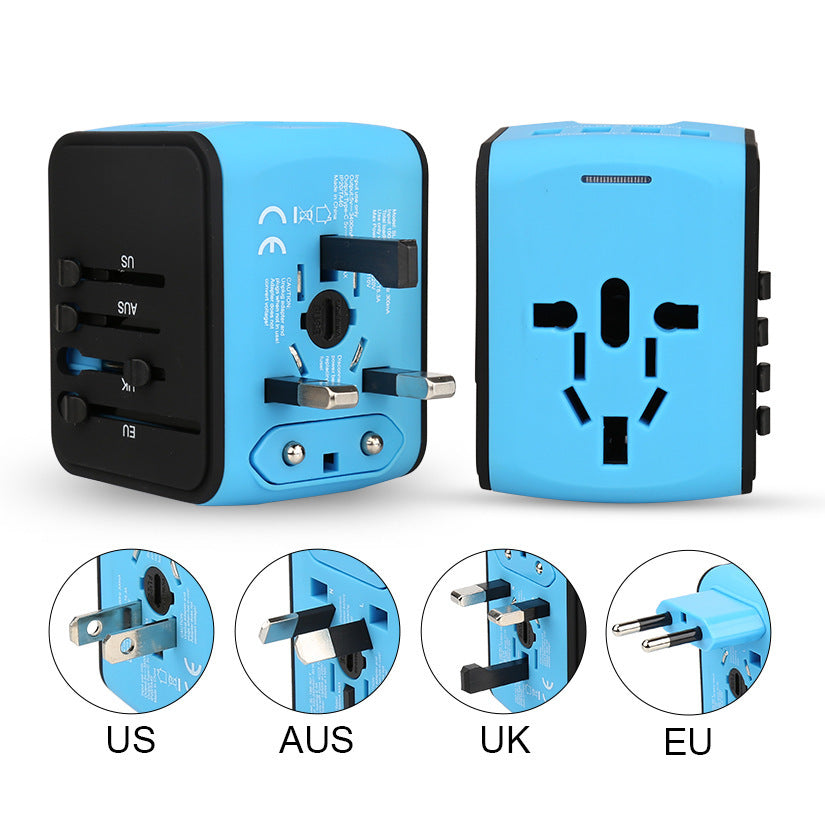 Travel USB Charging Hub - 4-Port Multi-Device Charger Adapter - GlitchyPhones