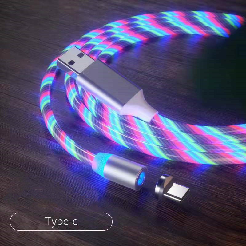 Magnetic 3-in-1 Charging Cable Nylon Braided Fast - GlitchyPhones