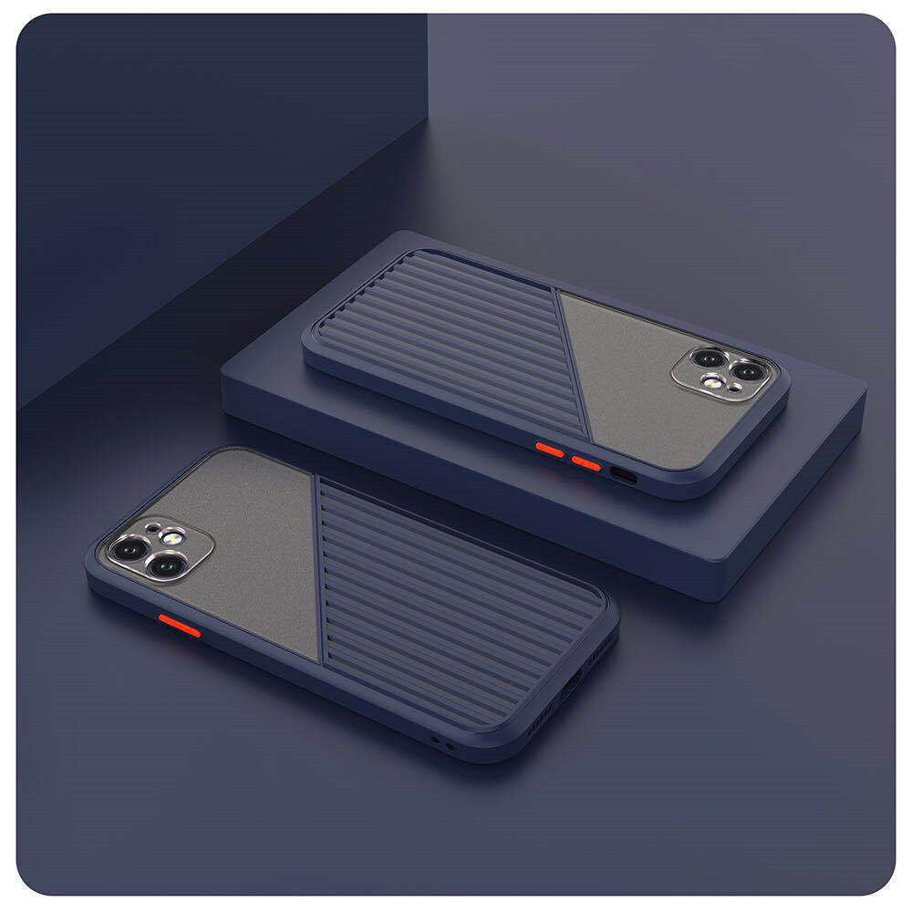 Frosted Matte Phone Case with Camera Lens Protection for iPhone - GlitchyPhones