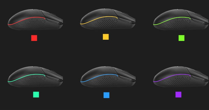 RGB Gaming Mouse - Ergonomic Wired Mouse with Adjustable DPI 1600 - GlitchyPhones