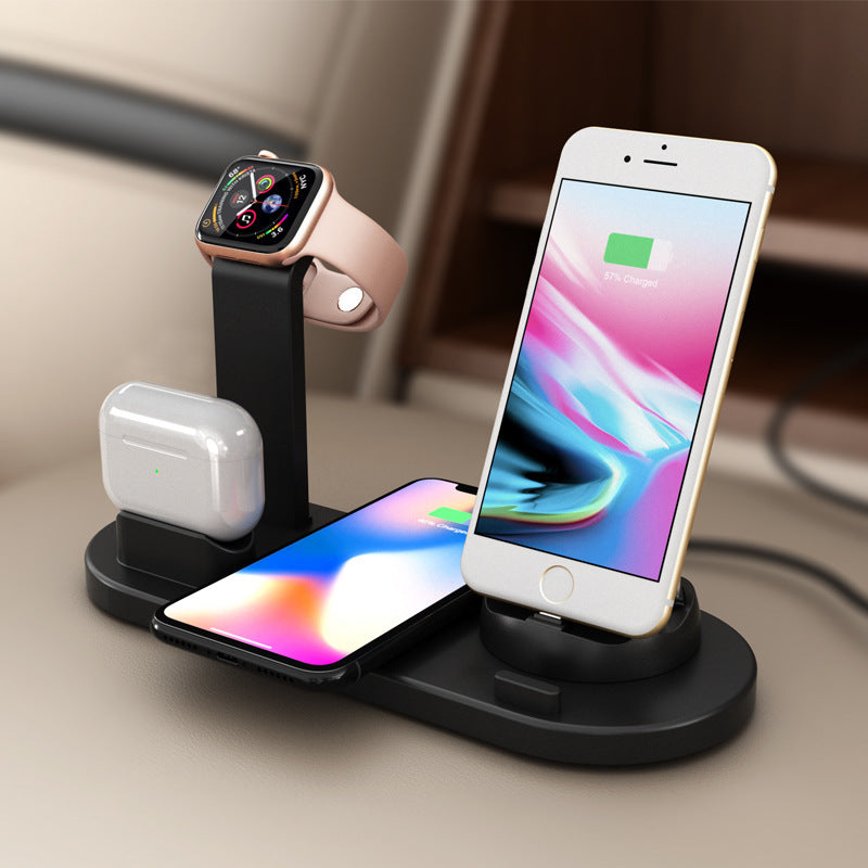 3-in-1 Wireless Charging Dock Seat Stand 5V Output - GlitchyPhones