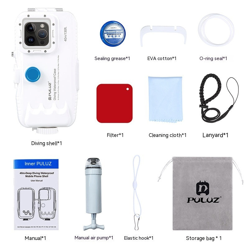 Applicable Mobile Phone Underwater Housings 40 M Sealed Waterproof Case - GlitchyPhones