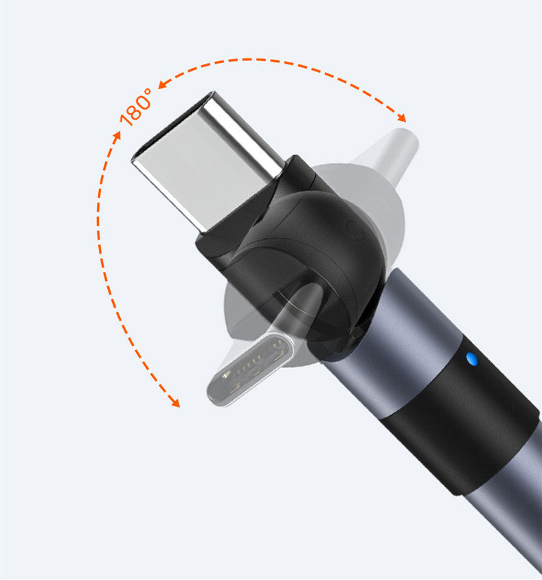 Compatible with Apple , Mobile Phone Holder Data Cable Rotating Fast Charging - GlitchyPhones