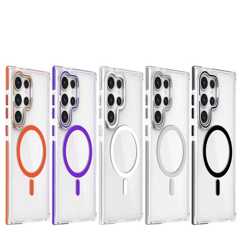 Samsung Phone Case Magnetic TPU Transparent Protective - GlitchyPhones