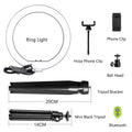 10Inch Mini Selfie LED Video Ring Light Lamp with Table Tripod for Youtube Phone Live Photo Photography Studio