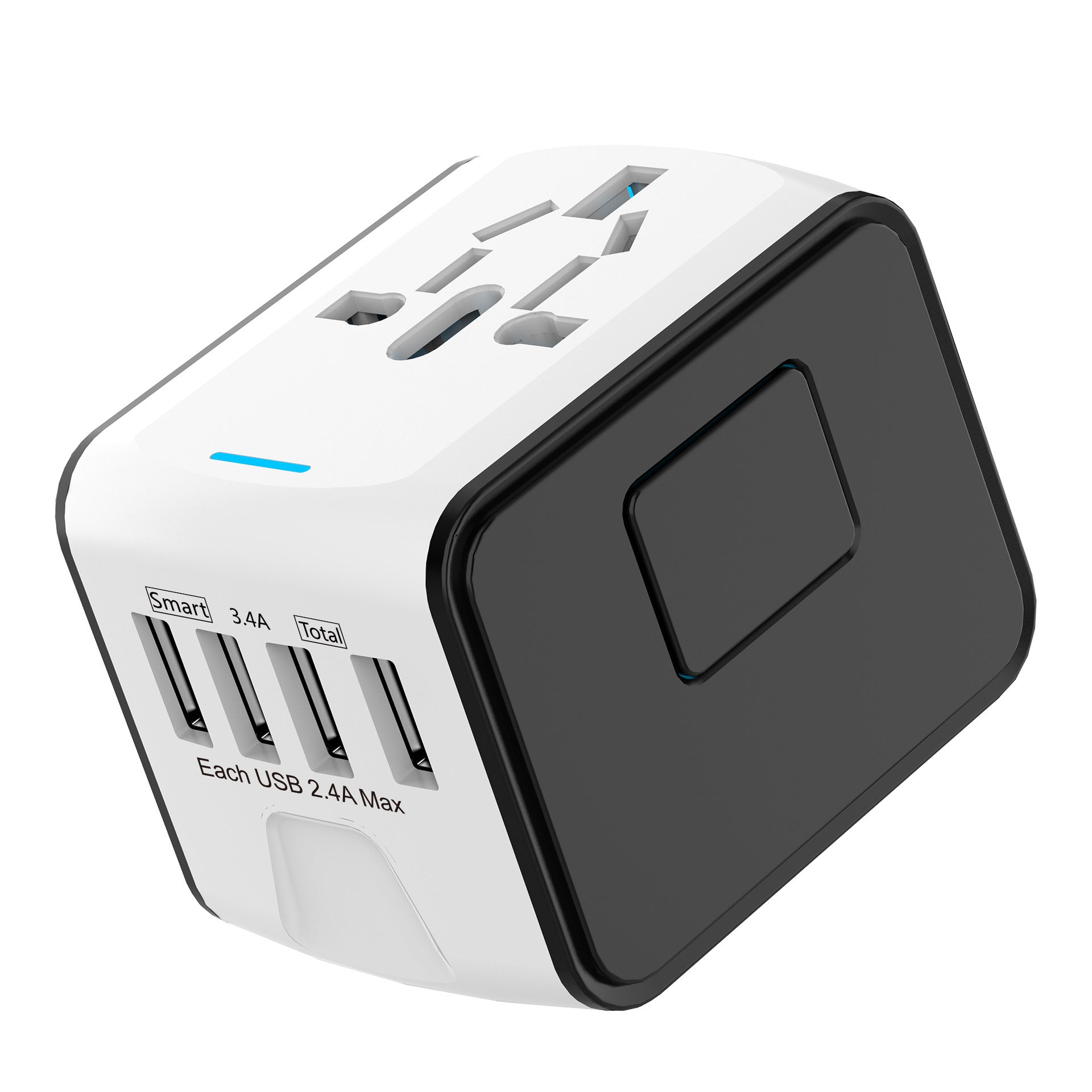 Travel USB Charging Hub - 4-Port Multi-Device Charger Adapter - GlitchyPhones