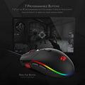 RGB Gaming Mouse - Ergonomic Wired Mouse with Adjustable DPI 1600 - GlitchyPhones