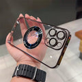 MagSafe Magnetic Phone Case with Camera Lens Protector - GlitchyPhones