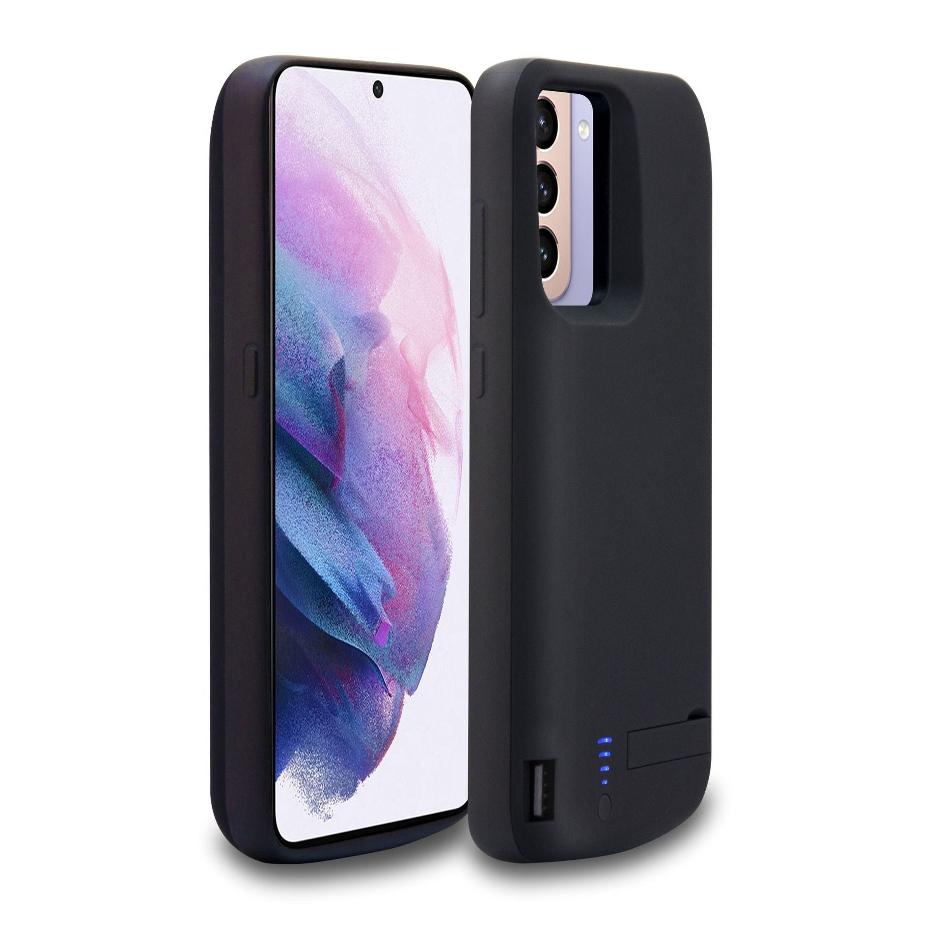 Phone Case with Built-In Wireless Power Bank - Large Capacity Battery Case - GlitchyPhones