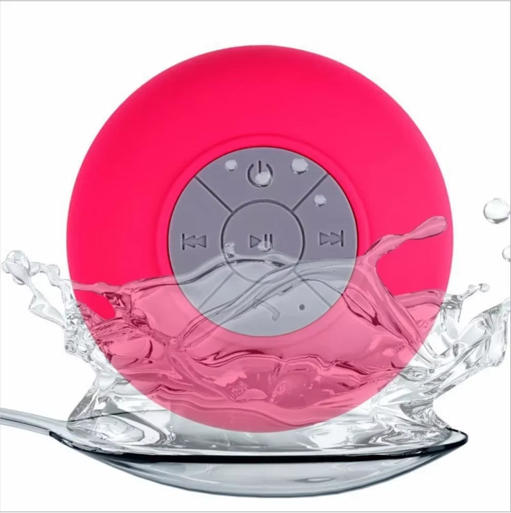 Mini Portable Bluetooth Speaker Powerful Suction-Cup Built-In Microphone Bluetooth Speaker for Phone Shower Gift