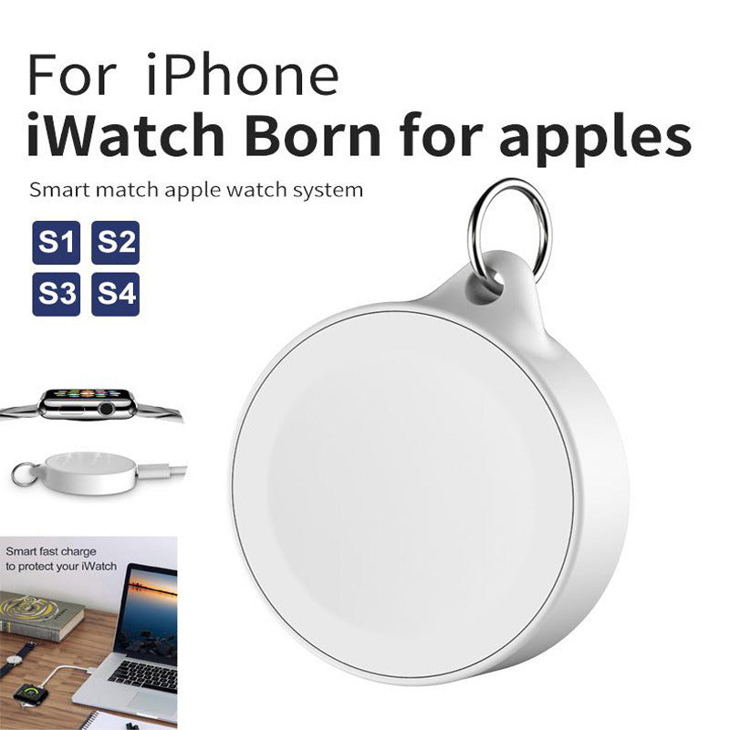 Suitable For Watch12345 Generation Watch Wireless Charger Portable Magnetic Keychain Watch Wireless Charger - GlitchyPhones