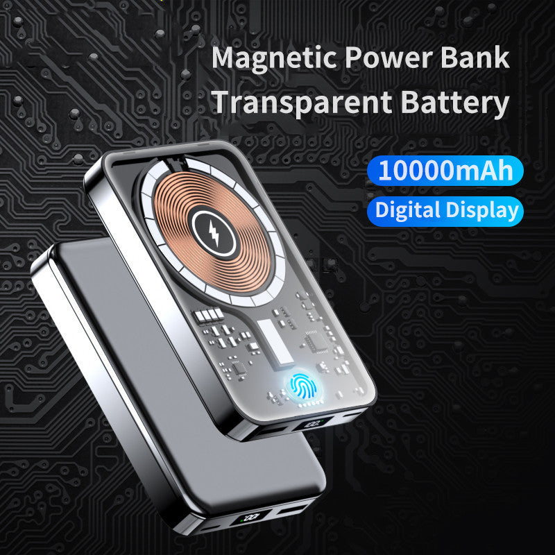 Transparent Magnetic Power Bank 22.5W Fast Charge - GlitchyPhones