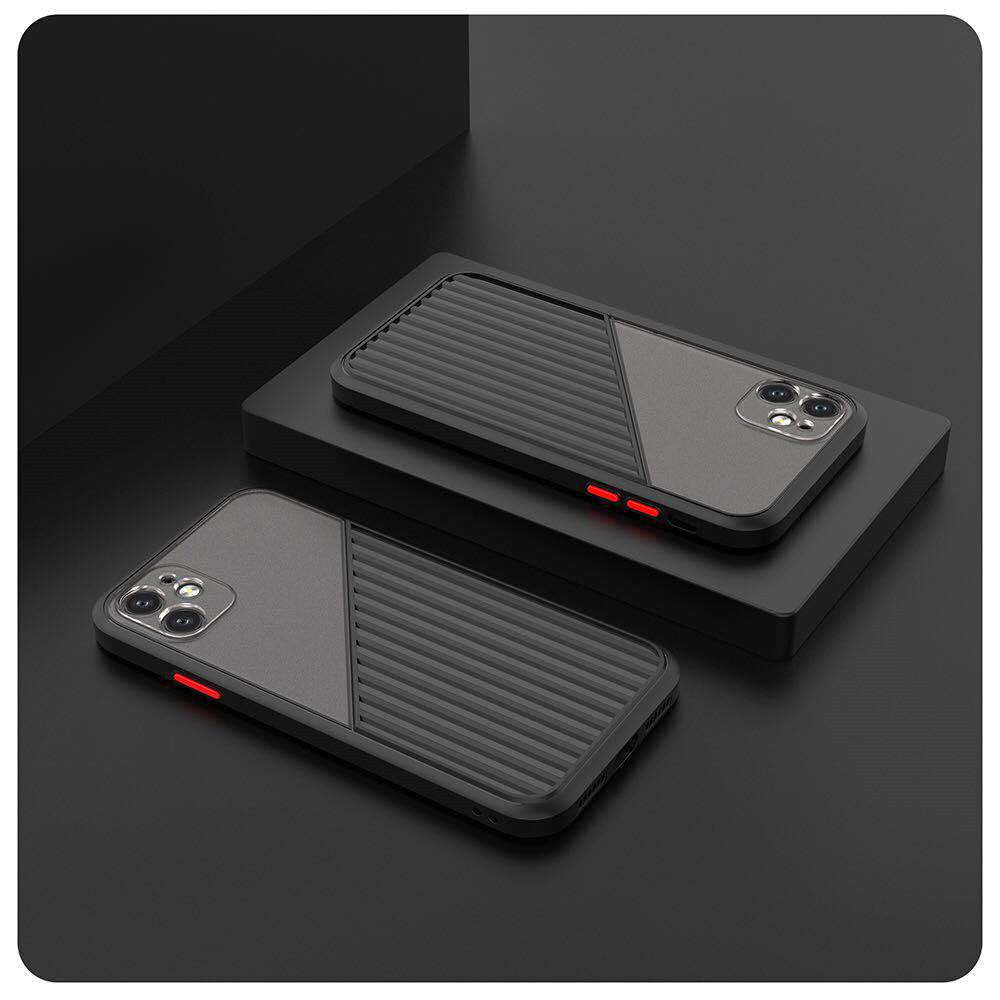 Frosted Matte Phone Case with Camera Lens Protection for iPhone - GlitchyPhones