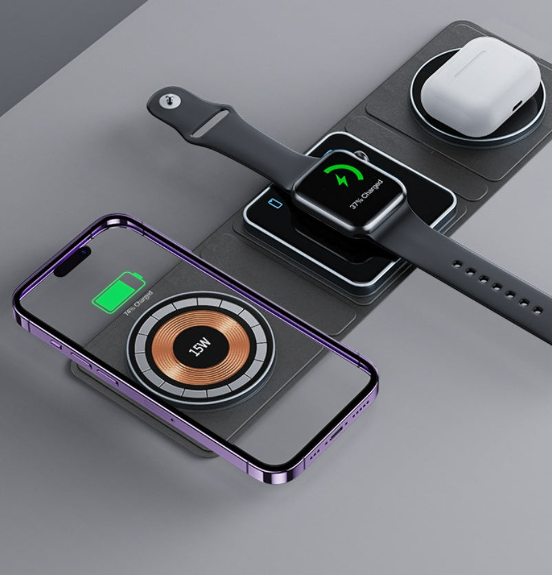 Type-C Wireless Magsafe Charger Fast Charging Pad Black - GlitchyPhones