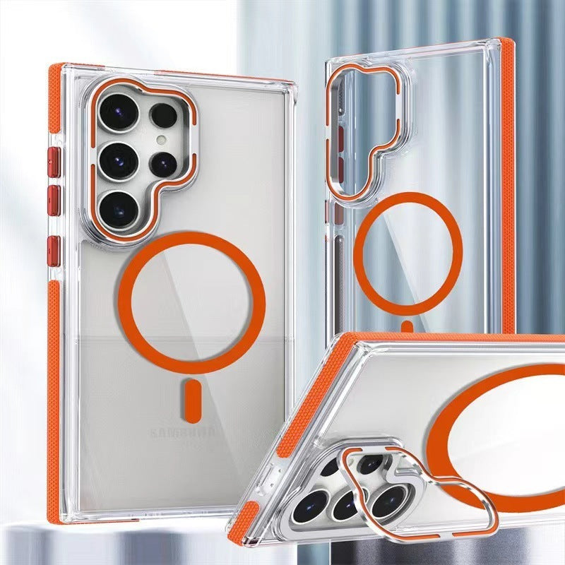 Samsung Phone Case Magnetic TPU Transparent Protective - GlitchyPhones