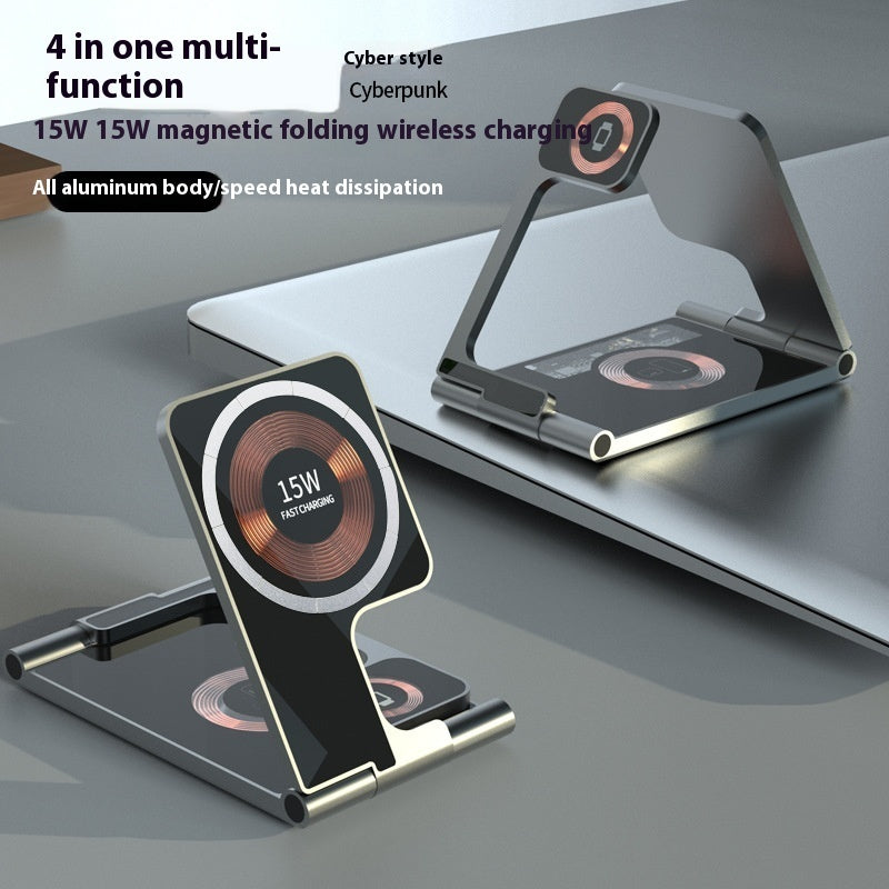 New Magnetic 4-in-1 Wireless Charger - GlitchyPhones