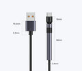 Compatible with Apple , Mobile Phone Holder Data Cable Rotating Fast Charging - GlitchyPhones