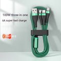 JTX-097 3-in-1 Fast Charging Cable 1.2m Multi-Interface - GlitchyPhones