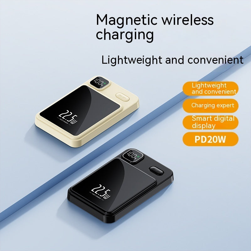 Magnetic Power Bank 20000 MA Large Capacity Fast Charging Mobile Power Gift - GlitchyPhones